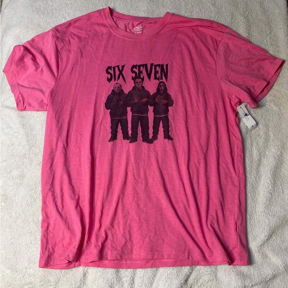 Pink Graphic Tee - Men’s Casual Shirt